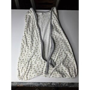Burts Bees Baby Beekeeper Wearable Blanket Small 0-6M White Yellow Honeybe Print